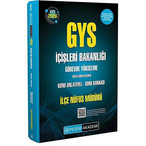 Pegem Akademi 2026 GYS ��i�leri Bakanl��� Konu Anlat�ml� Soru Bankas�-�l�e N�fus M�d�r�