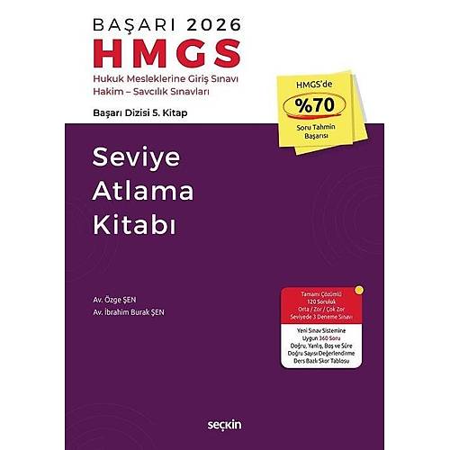 Se�kin 2026 BA�ARI HMGS Seviye Atlama Kitab� - �zge �en, �brahim Burak �en Se�kin Yay�nlar�