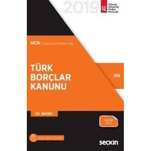 Türk Borçlar Kanunu Seçkin Yayýncýlýk 2019