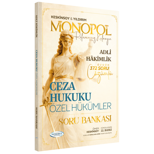 Monopol Adli Hakimlik Ceza Hukuku �zel H�k�mler Soru Bankas� ��z�ml� 22. Bask� - �mer Keskinsoy