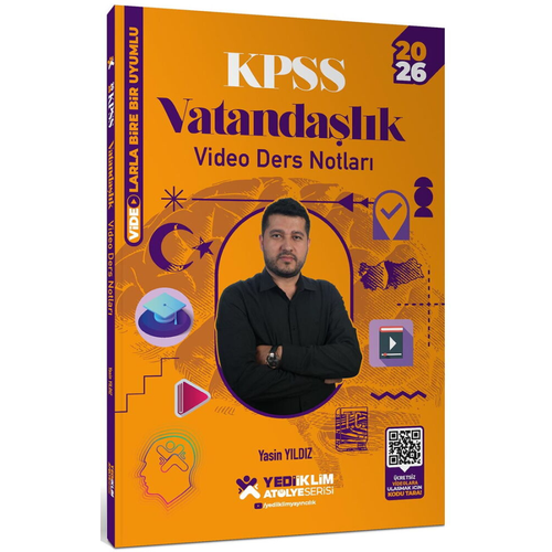 Yediiklim Yaynlar 2026 KPSS Atlye Serisi Genel Kltr Vatandalk Video Ders Notlar Yasin Yldz Yediiklim