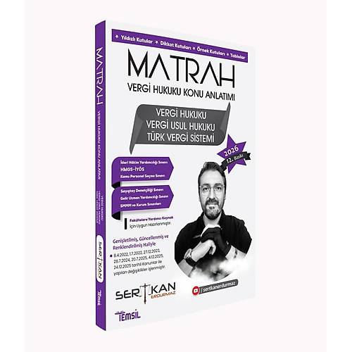 Temsil Kitap  MATRAH Vergi Hukuku Konu Anlat�m� Sertkan Erdurmaz