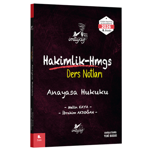 �MT�YAZ Anayasa Hukuku Ders Notlar� Metin Kaya