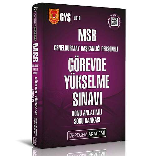 2019 GYS TMSB Görevde Yükselme Sınavı Hazırlık Kitabı Konu Anlatımlı Soru Bankası Pegem Yayınları