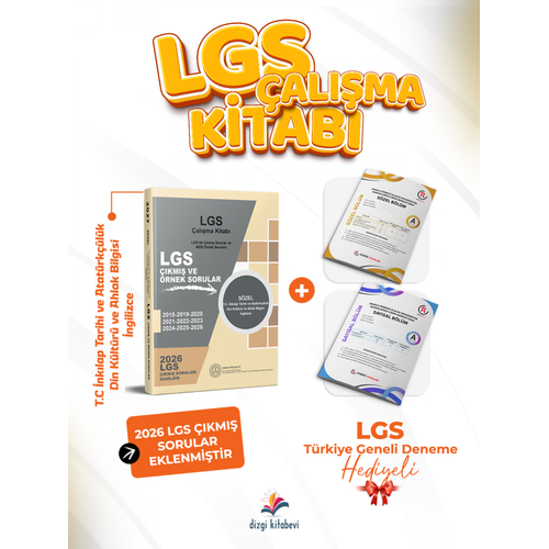 Dizgi Kitap Yay�nlar� 2027 MEB LGS S�zel �nk�lap Tarihi ve Din K�lt�r� �al��ma Kitab� ��km�� Sorular ve �rnek Sorular T�rkiye Geneli Deneme