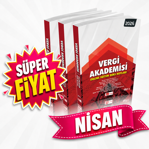 S�per Fiyat!!! Vergi Akademisi Online E�itim Ders Notlar� N�SAN 2026