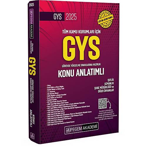 2025 GYS T�m Kamu Kurumlar� ��in G�revde Y�kselme S�navlar�na Haz�rl�k Konu Anlat�ml�