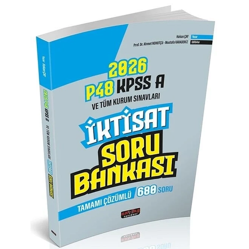 Sava� 2026 KPSS A Grubu �ktisat P48 Soru Bankas� ��z�ml� - Hakan �ay Sava� Yay�nlar�