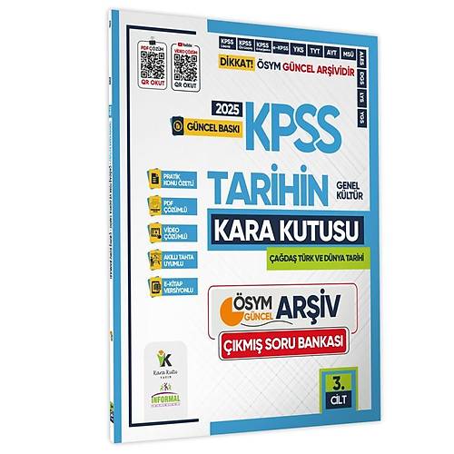 nformal Yaynlar 2025 KPSS Tarihin Kara Kutusu 3.Cilt SYM km Soru Havuzu Bankas Konu zetli Video zml