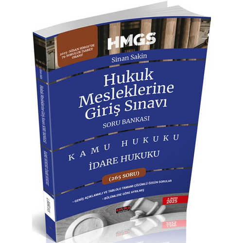 Sava� Yay�nlar� 2025 HMGS �dare Hukuku Soru Bankas� Sinan Sakin Sava� Yay�nevi