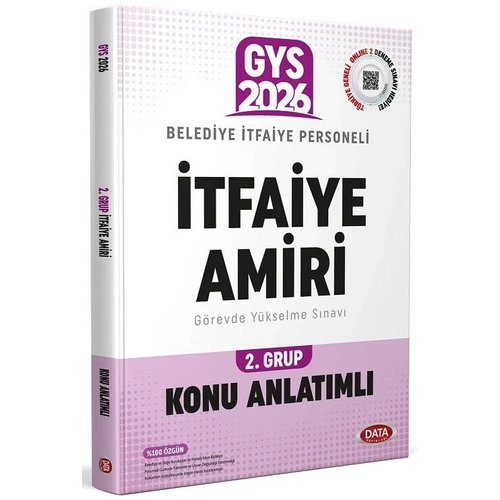 Data 2026 GYS Belediye Zab�ta Personeli �tfaiye Amiri 2. Grup Konu Anlat�ml� G�revde Y�kselme Data Yay�nlar�