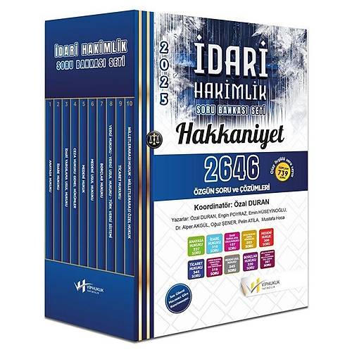 VP Hukuk 2025 HAKKANYET dari Hakimlik Soru Bankas Seti zml VP Hukuk Yaynclk