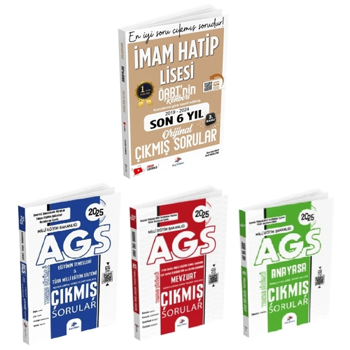 Dizgi Kitap 2025 �ABT nin Rehberi �mam Hatip Lisesi + AGS E�itimin Temelleri ve T�rk Milli E�itim Sistemi + Mevzuat + Anayasa ��km�� Sorular 4 l� Set - Adem Hakan Dizgi Kitap Yay�nlar�