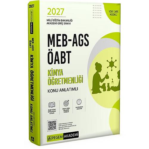 Pegem Akademi 2027 MEB-AGS �ABT Kimya ��retmenli�i Konu Anlat�ml�