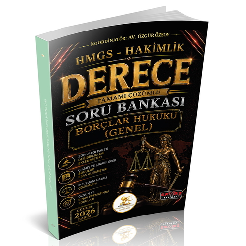 Sava� Yay�nlar� 2026 HUKAL HMGS-Hakimlik Derece Bor�lar Hukuku Genel H�k�mler Soru Bankas� �zg�r �zsoy