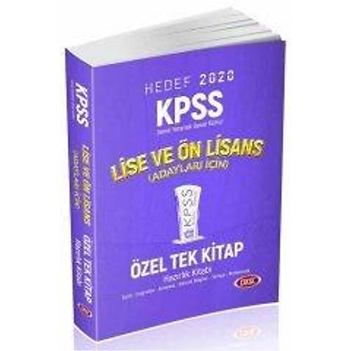 2020 KPSS Lise n Lisans GYGK Konu Anlatml zel Tek Kitap Data Yaynlar