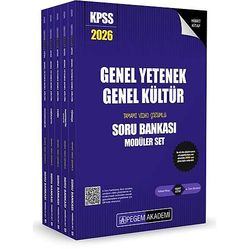 2026 KPSS Genel Yetenek Genel Kltr Tamam zml Soru Bankas Seti - (5 Kitap)