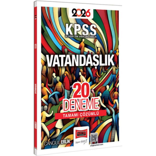 Yarg� Yay�nlar� 2026 KPSS ve Di�er T�m S�navlara Y�nelik Tamam� ��z�ml� Vatanda�l�k 20 Deneme Cang�l Erlik