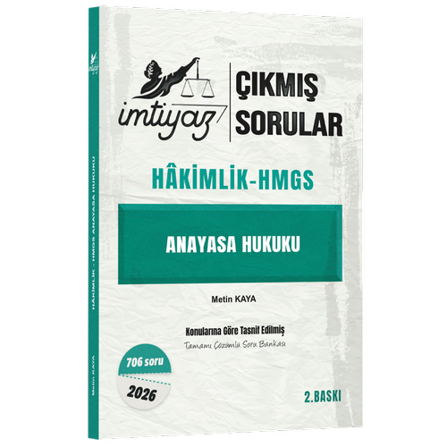 �mtiyaz Anayasa Hukuku - ��km�� Sorular Metin Kaya