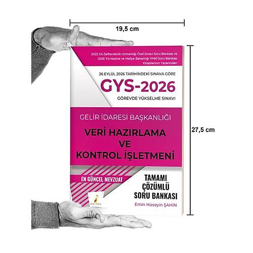 Pelikan 2026 GYS Gelir �daresi Ba�kanl��� Veri Haz�rlama ve Kontrol ��letmeni Soru Bankas� ��z�ml� G�revde Y�kselme - Emin H�seyin �ahin Pelikan Yay�nevi