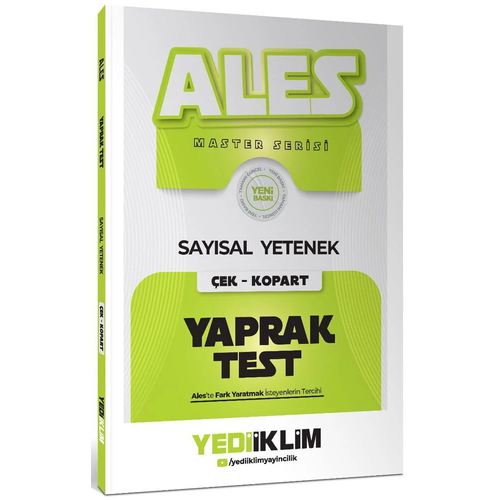 Yediiklim 2027 ALES Master Say�sal Yetenek Yaprak Test �ek Kopart Yediiklim Yay�nlar�