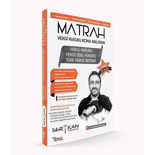 Temsil Kitap  MATRAH Vergi Hukuku Konu Anlat�m� Sertkan Erdurmaz 2025