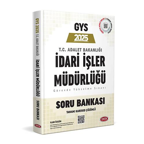 Data Yay�nlar� Adalet Bakanl��� �dari ��ler M�d�rl��� GYS Soru Bankas� - Karekod ��z�ml�