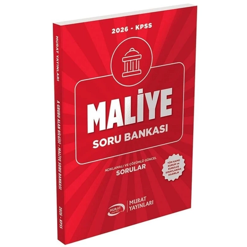 Murat 2026 KPSS A Grubu Maliye Soru Bankas� ��z�ml� Murat Yay�nlar�