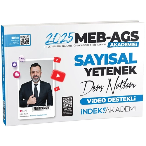 �ndeks Akademi 2025 MEB-AGS Akademisi Say�sal Yetenek Video Ders Notlar� - Metin �im�ek �ndeks Akademi Yay�nc�l�k