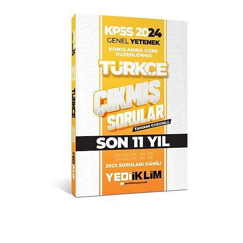 Yediiklim Yaynlar 2024 KPSS Genel Yetenek Lisans Trke Konularna Gre Tamam zml km Sorular