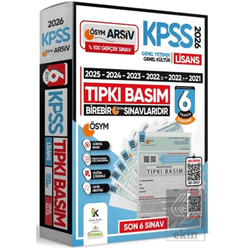 �nformal Yay�nlar� 2026 KPSS Genel Yetenek Genel K�lt�r T�pk� Bas�m 6 Fasik�l Deneme Dijital ��z�ml�