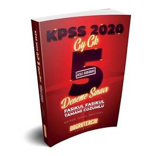 Doru Tercih Yaynlar 2020 KPSS Genel Yetenek Genel Kltr zml 5 Deneme Snav
