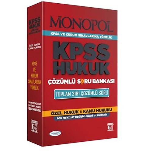 Monopol Yaynlar 2023 KPSS Hukuk zml Soru Bankas 6.Bask
