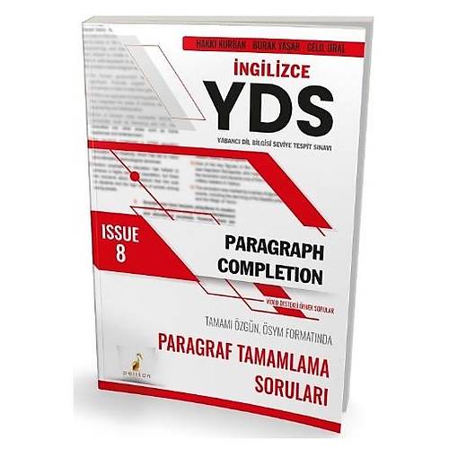 Pelikan YDS ngilizce Issue-8 Paragraf Tamamlama Sorular Pelikan Yaynlar