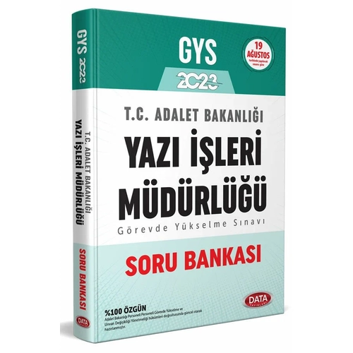 Data Yaynlar 2023 Adalet Bakanl Yaz leri Mdrl GYS Soru Bankas