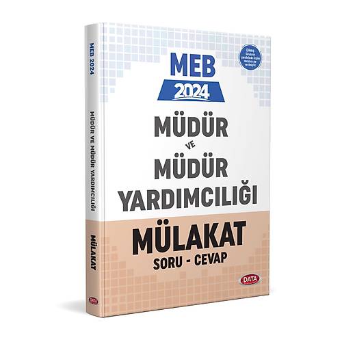Data Yaynlar 2024 Mdr ve Mdr Yardmcl Mlakat Soru - Cevap
