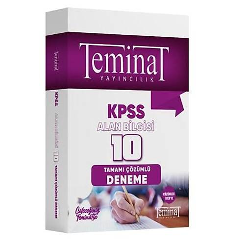 Teminat KPSS Alan Bilgisi zml 10 Deneme Snav