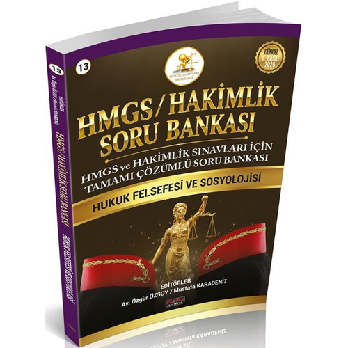 Sava� Yay�nlar� 2026 HUKAL HMGS-HAK�ML�K Hukuk Felsefesi ve Sosyolojisi Soru Bankas�
