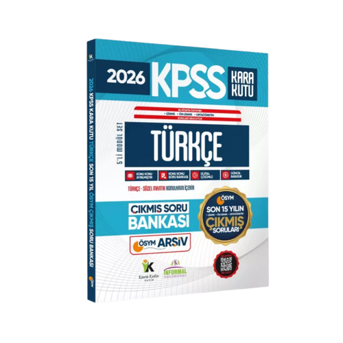 2026 FULL KPSS Lisans-�nlisans-Orta��retim T�rk�e�nin Kara Kutusu �SYM ��km�� Soru Bankas� Son 15 Y�l �nformal Yay�nlar�