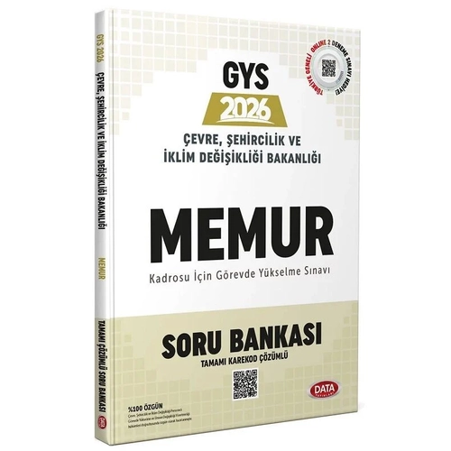 Data 2026 GYS �evre, �ehircilik ve �klim De�i�ikli�i Bakanl��� Memur Soru Bankas� ��z�ml� G�revde Y�kselme Data Yay�nlar�