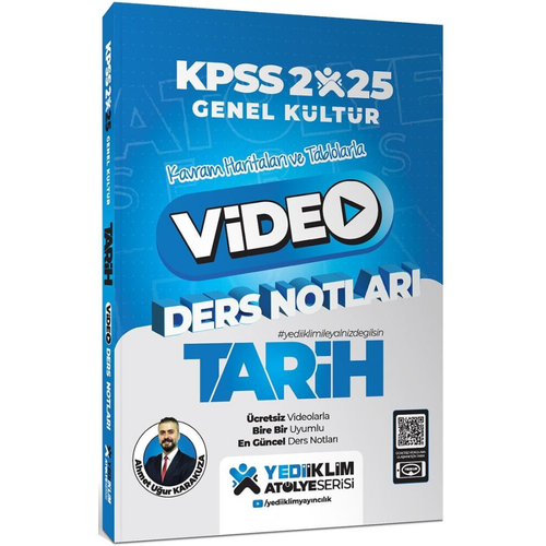 Yediiklim Yay�nlar� 2025 KPSS Genel K�lt�r At�lye Tarih Video Ders Notlar�
