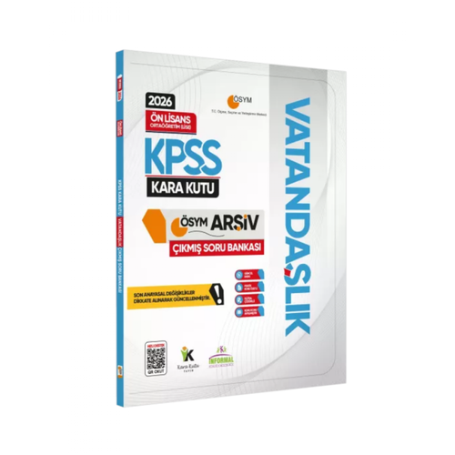 2026 KPSS �nlisans/Orta��retim VATANDA�LIK Kara Kutu �SYM ��km�� ��z�ml� Soru Bankas� Konu �zetli �nformal Yay�nlar�