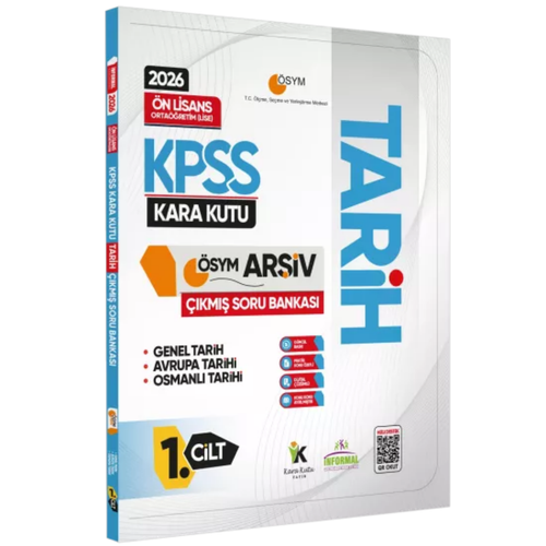 2026 KPSS �nlisans/Orta��retim Tarihin Kara Kutusu 1.Cilt �SYM ��km�� Soru Bankas� Konu �zetli ��z�m �nformal Yay�nlar�