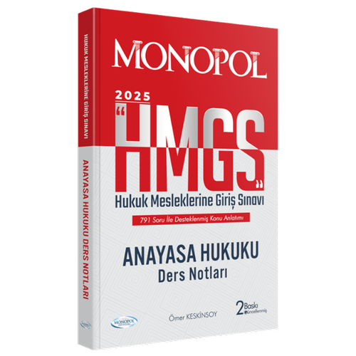 Monopol Yay�nlar� 2025 HMGS Anayasa Hukuku Ders Notlar�