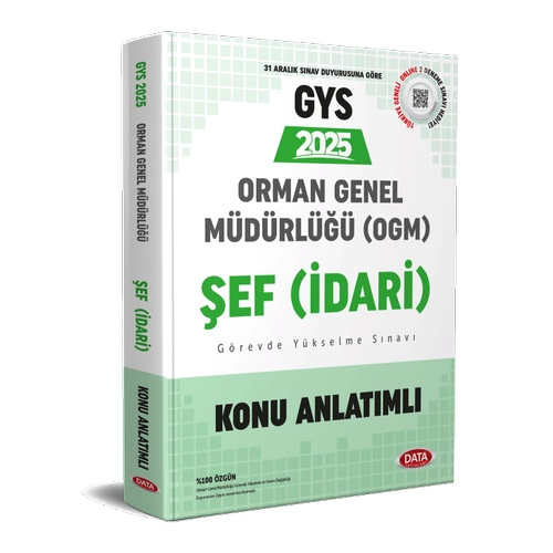 Data Yaynlar Orman Genel Mdrl GYS-DS Konu Anlatml