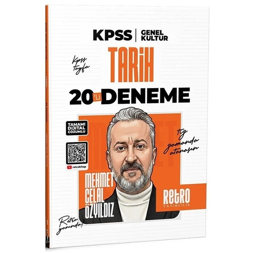 Retro 2026 KPSS Tarih 20 Deneme ��z�ml� - Mehmet Celal �zy�ld�z Retro Yay�nc�l�k