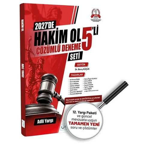 �lken 2027 Adli Yarg� Hakim Ol 5 Deneme ��z�ml� �lken Yay�nlar�