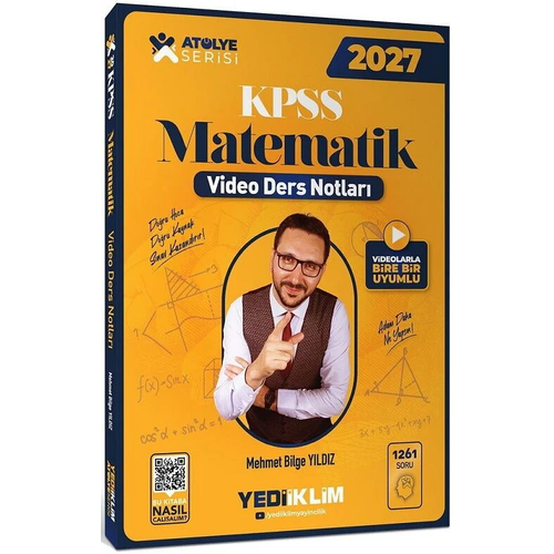 Yediiklim 2027 KPSS Matematik At�lye Video Ders Notlar� - Mehmet Bilge Y�ld�z Yediiklim Yay�nlar�