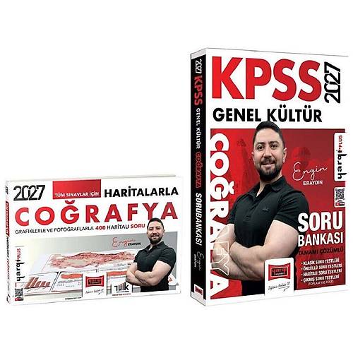 Yarg� 2027 KPSS ve T�m S�navlar i�in Haritalarla Co�rafya + Soru Bankas� 2 li Set - Engin Erayd�n Yarg� Yay�nlar�