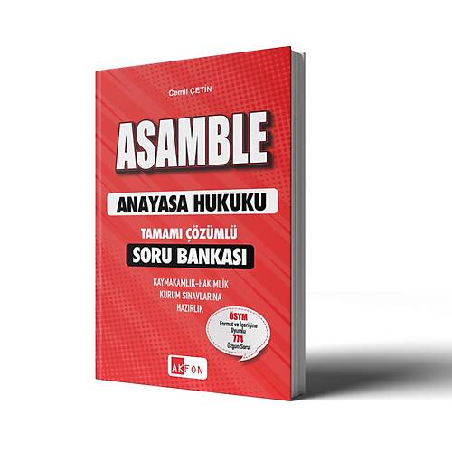 ASAMBLE Anayasa Hukuku Tamam zml Soru Bankas Cemil etin